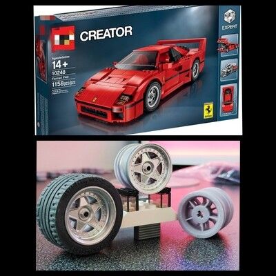 4x 30x20 rims Ferrari F40 set Lego 10248