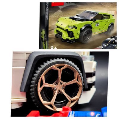 4x with defect Lamborghini Urus ST-X HUBCAPS FOR 30X14 TIRES (set 76899) (compatible with 30x20 rims)