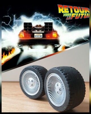 4 X RIMS with defect Delorean