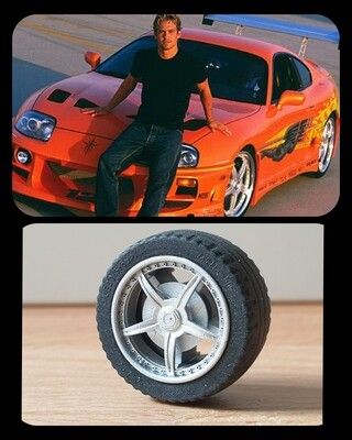4x with defect  rims Yokohama AVS S1 Toyota Supra Fast and Furious