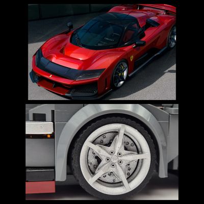 4x  hubcaps Ferrari F80