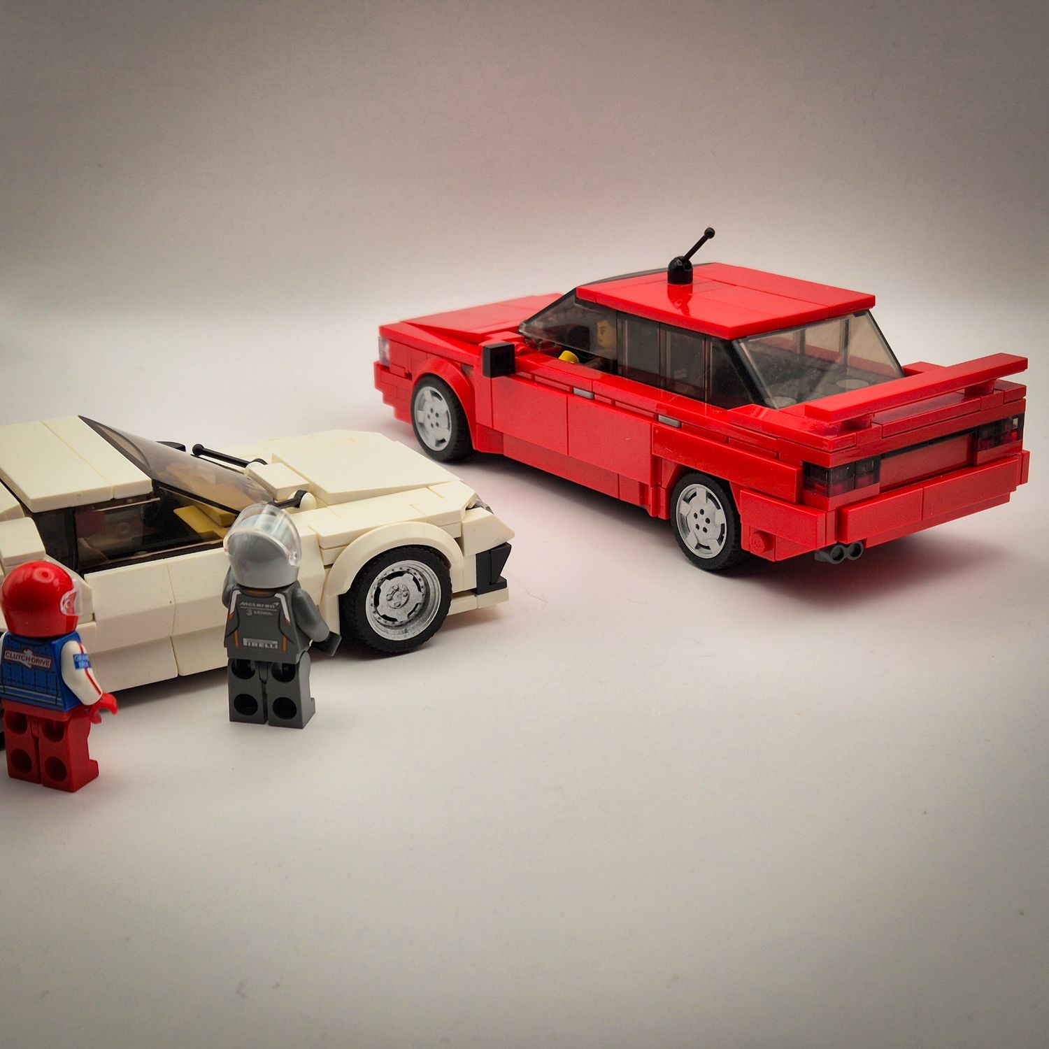 Renault 21 2L Turbo white / French cops/ black/  red