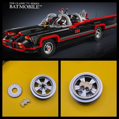 4x rims the Batmobile from the classic TV series set 76328