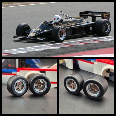 4x Lotus 87 97 F1 rims (in 3 parts)