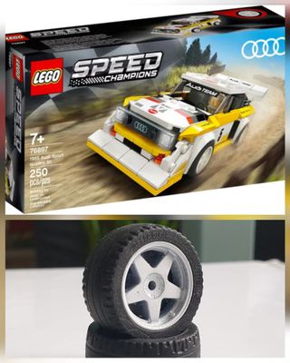 4 X RIMS 1985 Audi Sport quattro S1 ( set Lego 76897 )