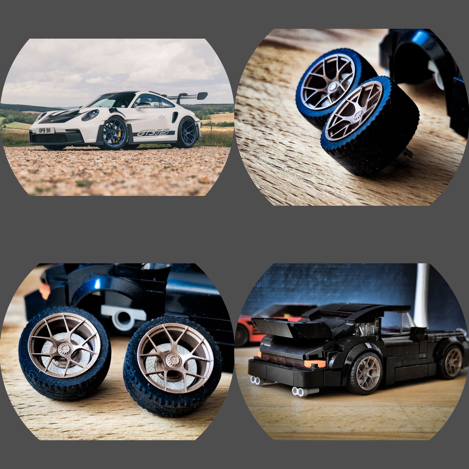 4x Porsche 911 992 GT3 RS rims in 2 pieces