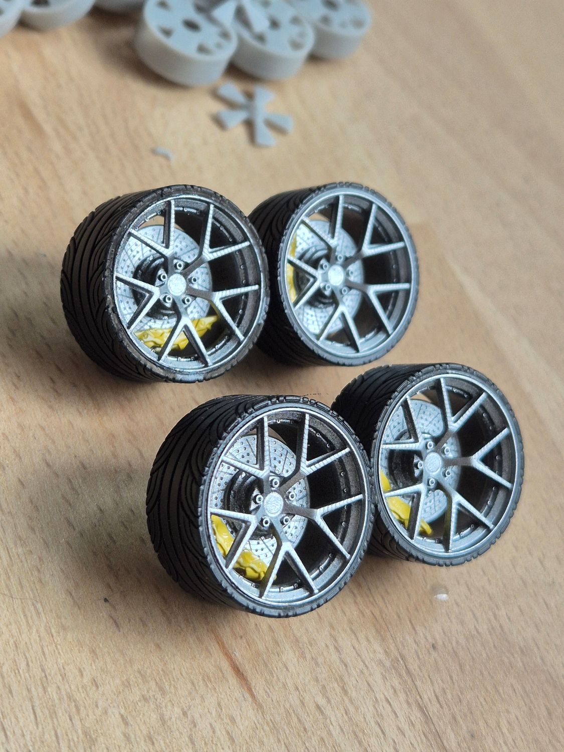 4x BBS FIR Extreme rims/tires/brake disc/caliper (with paint defect on one rim)