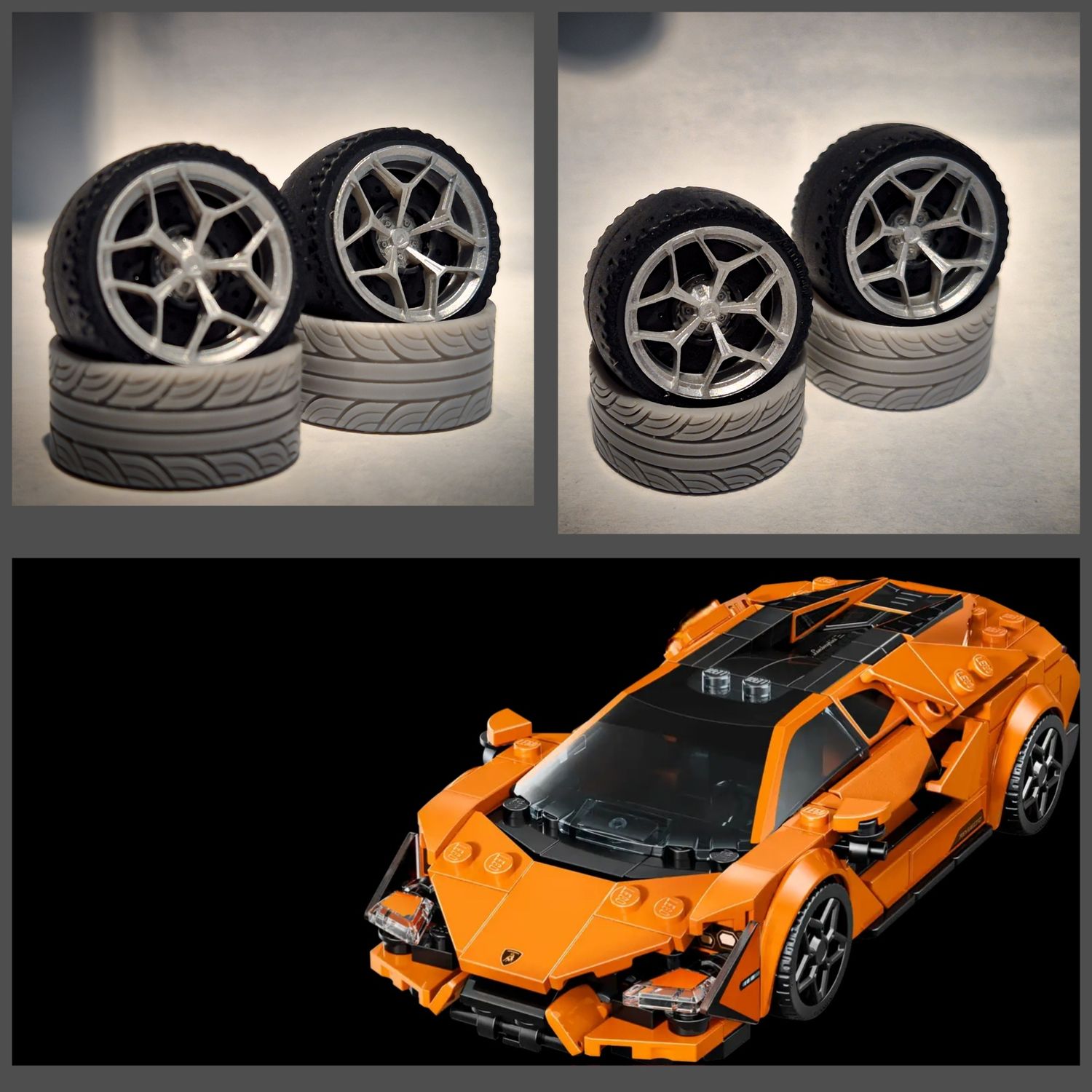 4x Lamborghini Revuelto hubcaps set 77238 (large).