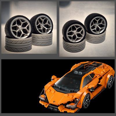 4x Lamborghini Revuelto hubcaps set 77238 (large).