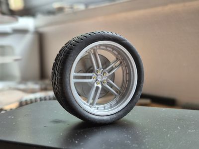 4 x R131 Rims, discs and soft tires 47x18  (GTCC)