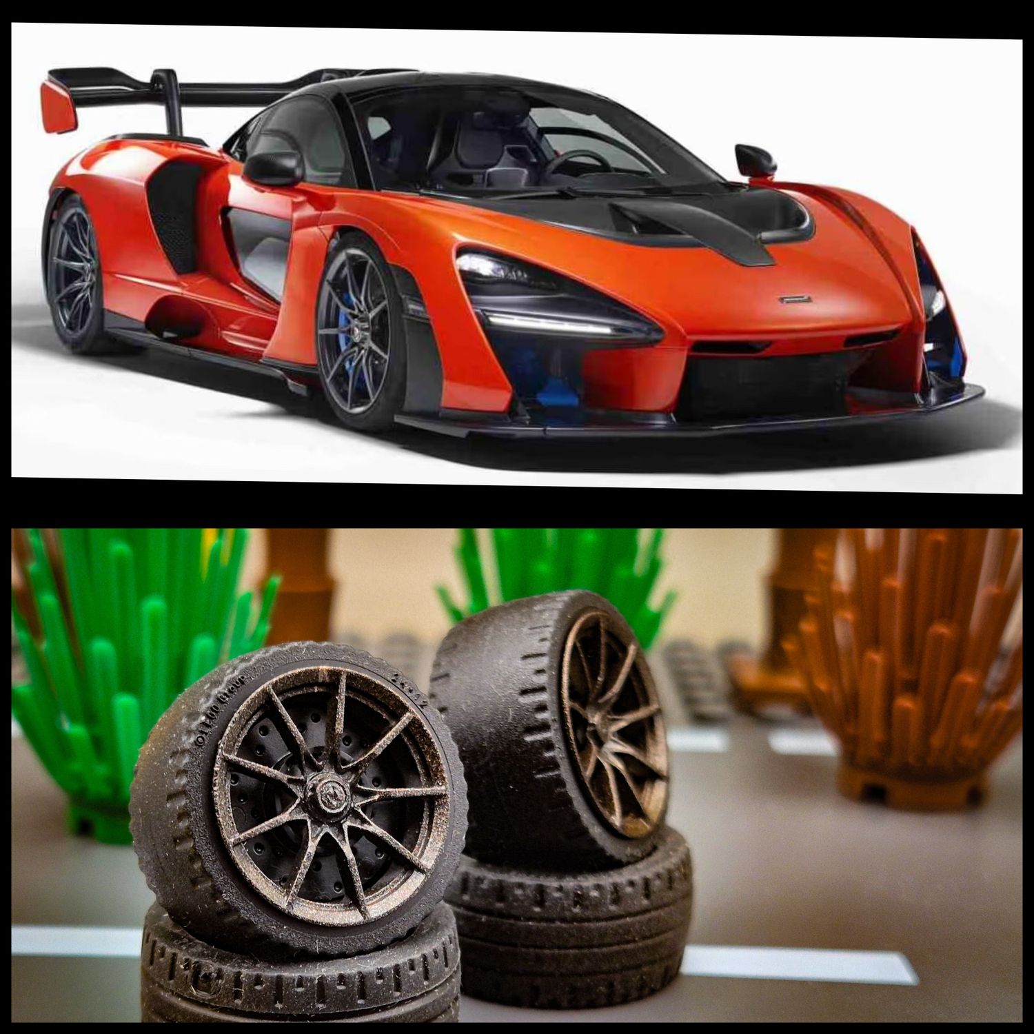 4x  hubcaps Mclaren Senna