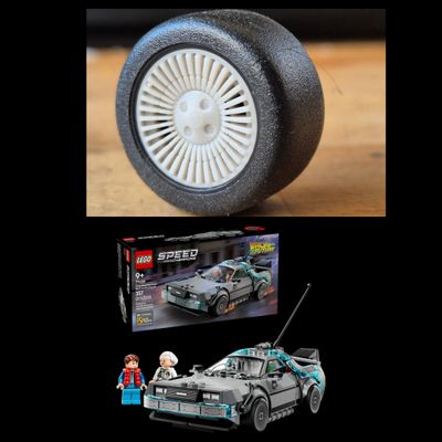 Hubcaps Delorean trims The Time Machine from Back to the Future SET 77256