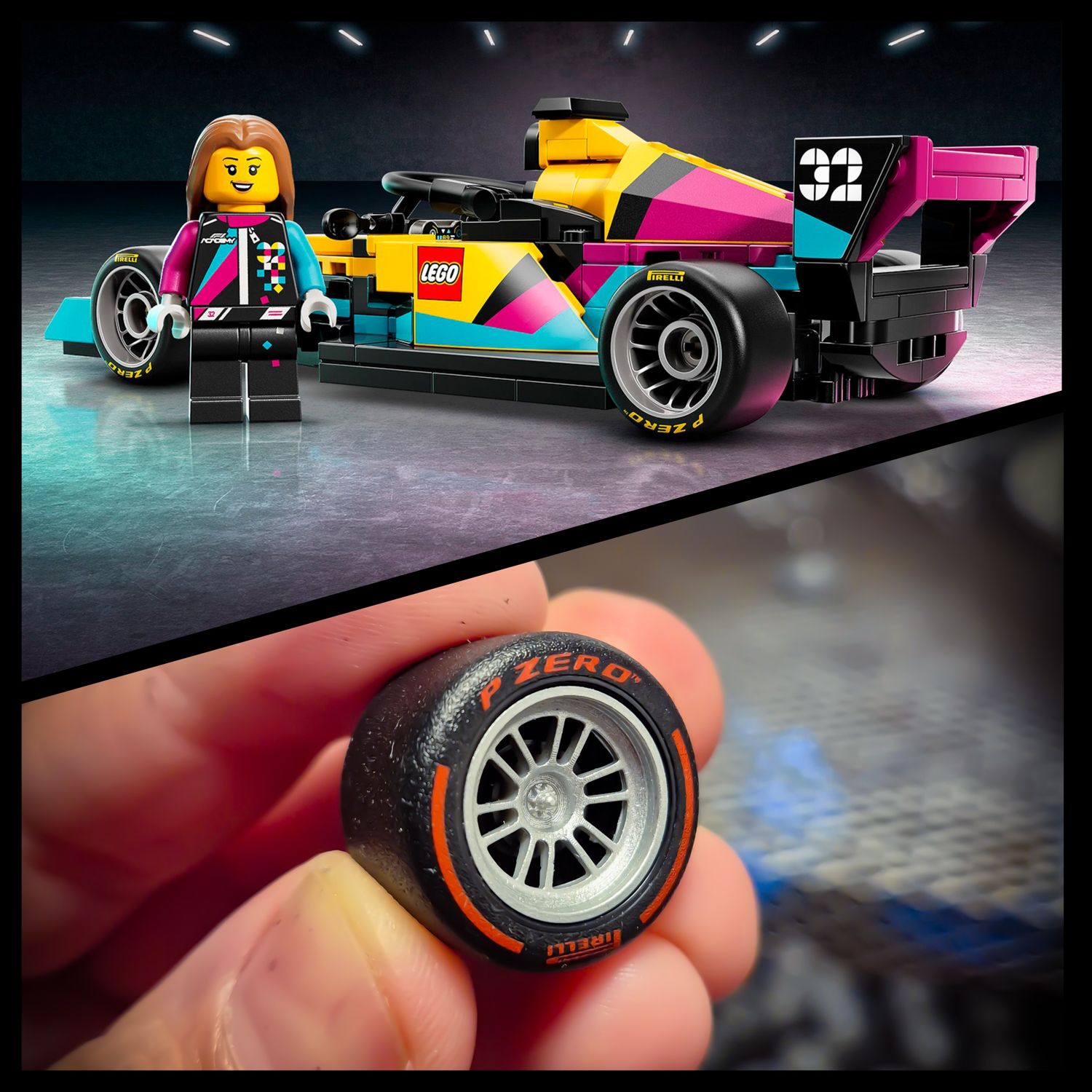 4x F1 ACADEMY Racing Car hubcaps set 77258