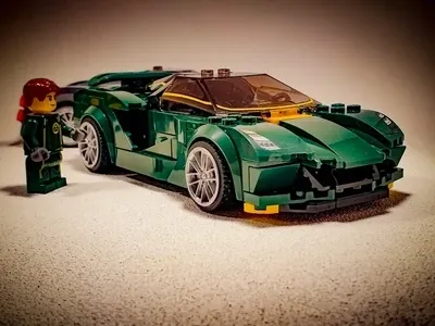 4x  hubcaps Lotus Evija set Lego 76907 ( large) .