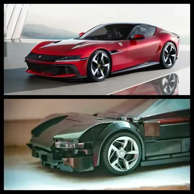 4x  hubcaps Ferrari 12 cylindri