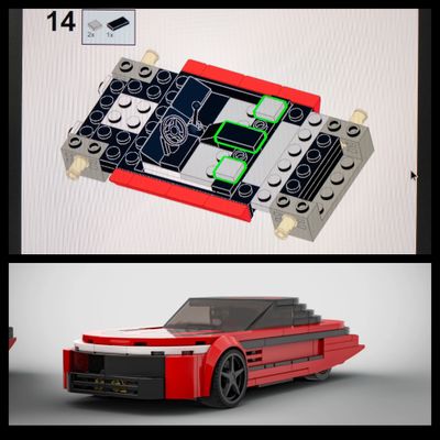 MOC: Car assembly plans without parts.
