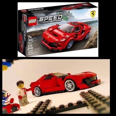 4x Ferrari F8 Triturbo set Lego 76895