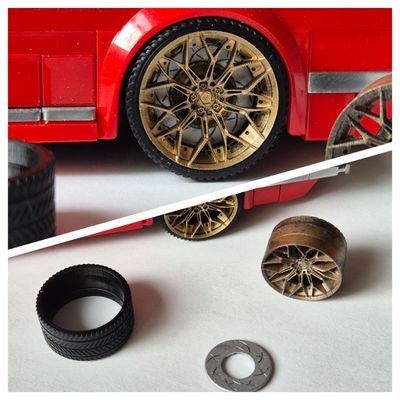 4x GTCC F1221 Felgen/Bremsscheiben (benötigt 5810 Reifen) (Entwickelt von GTCC)