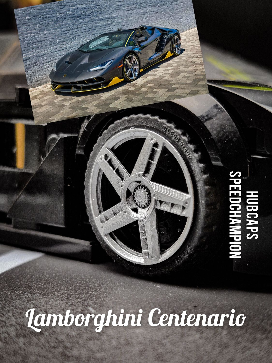 4x  hubcaps Lamborghini Centenario