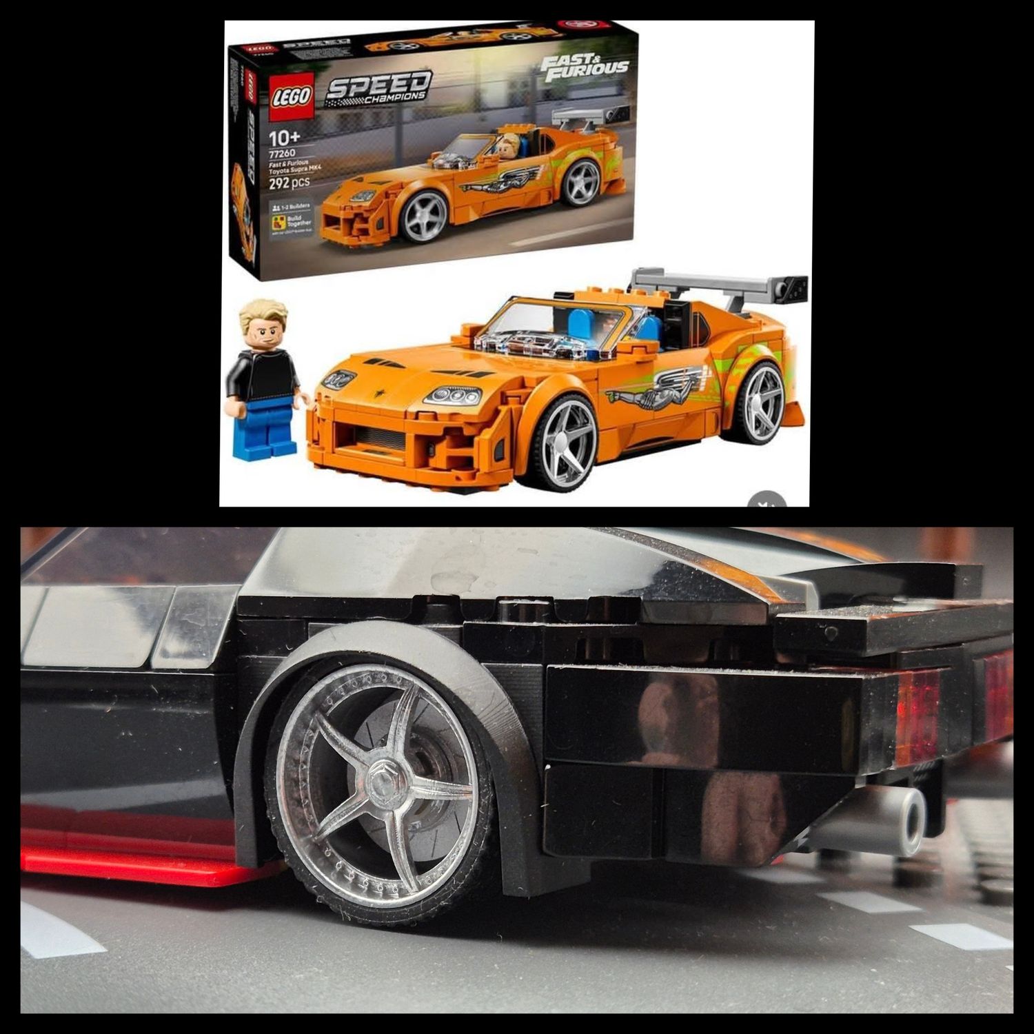 Toyota Supra FAST &amp; FURIOUS set 77260 4x rims + separate disc (compatible with tires in the set)