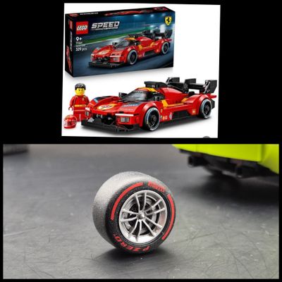 4x hubcaps Ferrari 499P set 77261 (compatible with the rims supplied with the set)