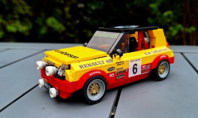 4 X RIMS Renault 5 rallye Calberson / 2 parts for easy two-tone painting