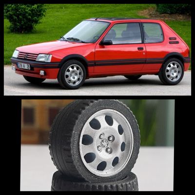 MIT DEFEKT 4 X FELGEN Peugeot Gti 1.9l  1980