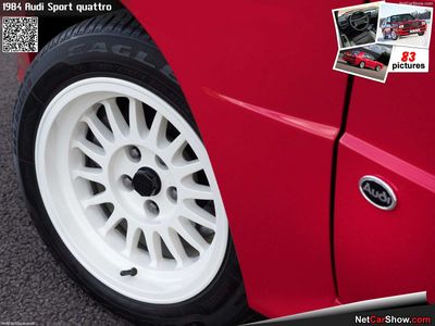 WITH DEFECT 4 X RIMS 1985 Audi Sport quattro S1 (