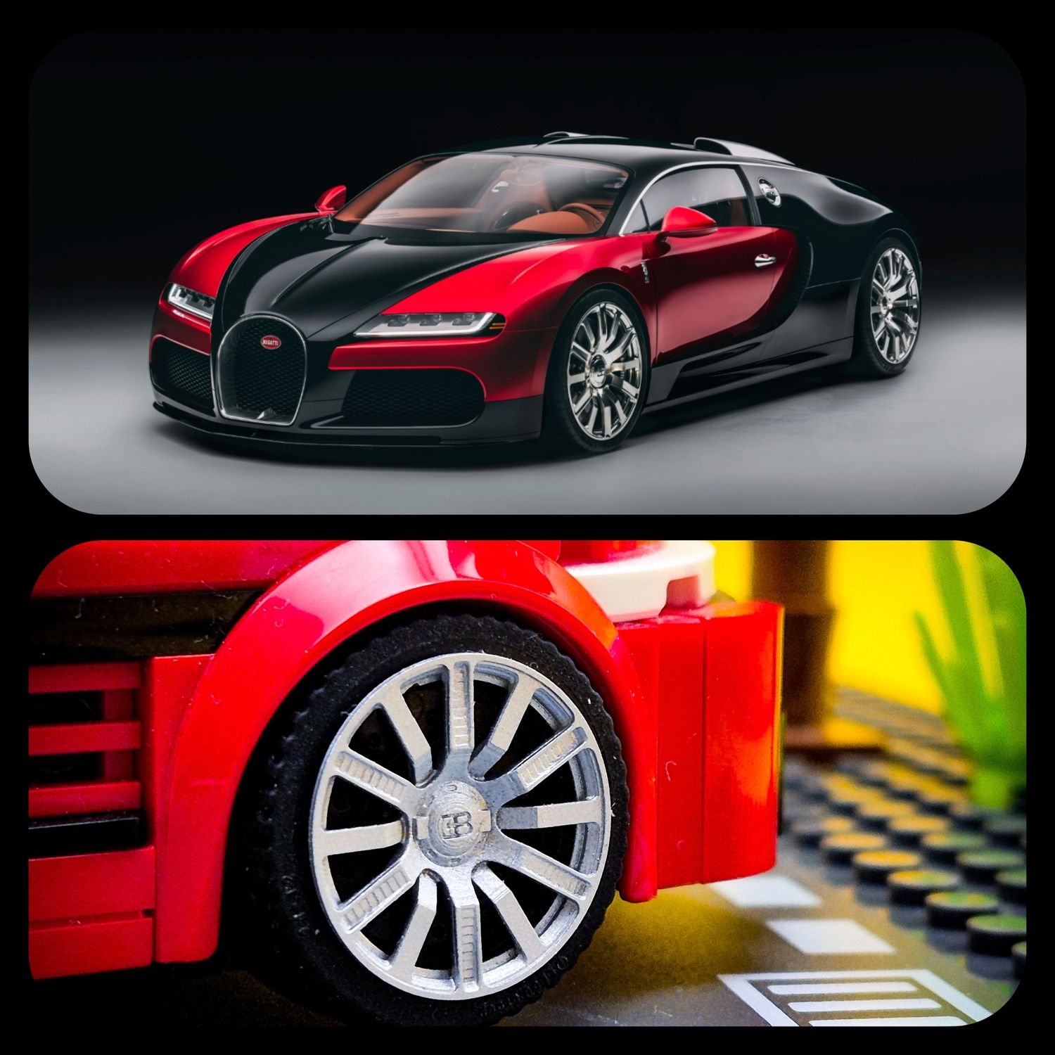4x  hubcaps Bugatti Veyron hommage