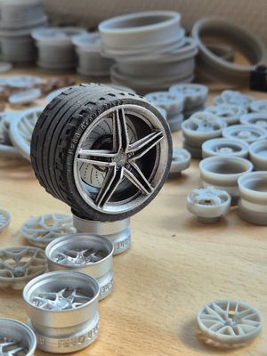 4 x 30x20 Mercedes rims, 2-piece design (rim/disc).