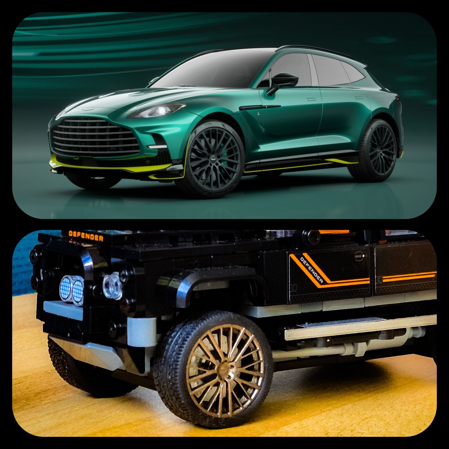 Aston Martin DBX 707 Set of 4 wheels, discs, and specific tires (total diameter 33x14)