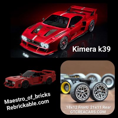 4x Kimera K39 rims and disc (requires two 5810 tires and 18977 tires)