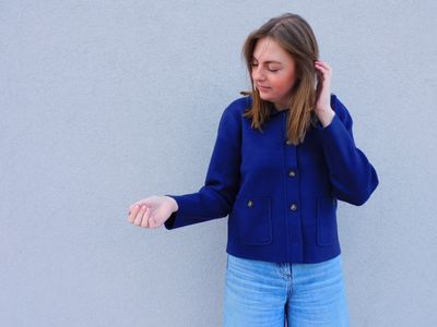 Marie trui - donkerblauw