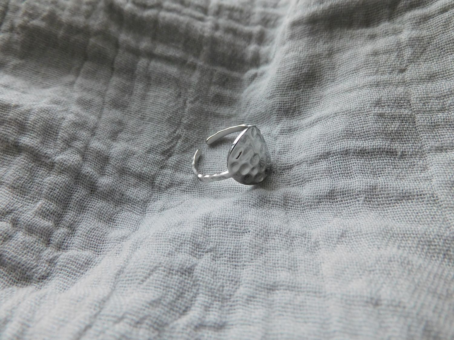 Circle Echo ring - zilver
