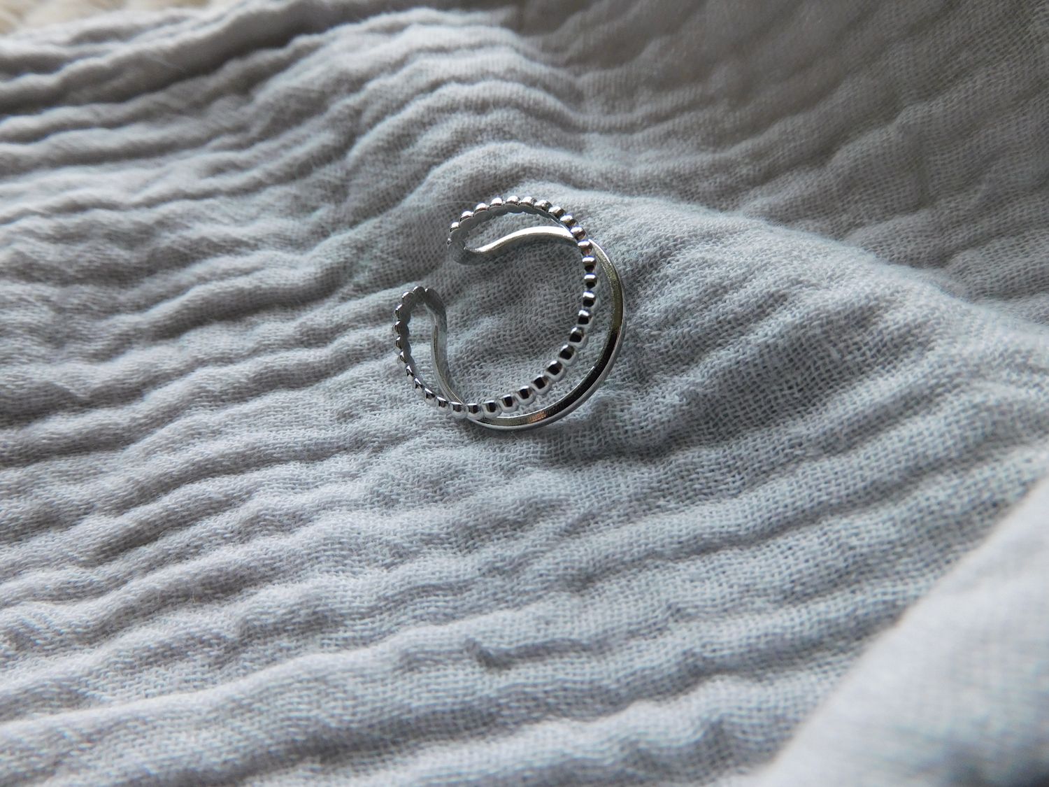 Double ring - zilver