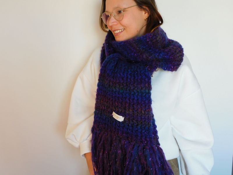 Clara sjaal - lilac lagoon