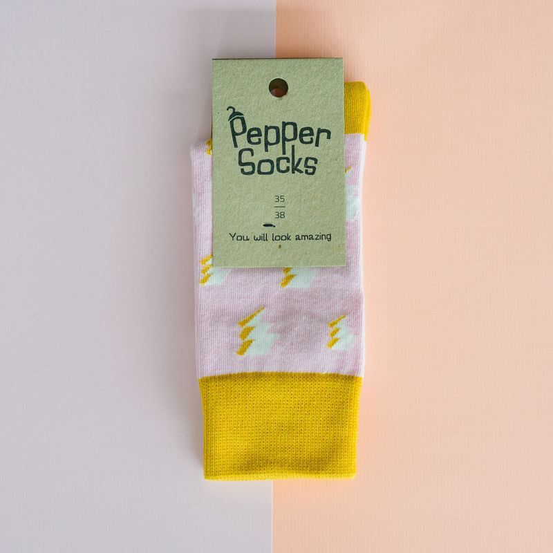 Pepper Socks - pink lightning