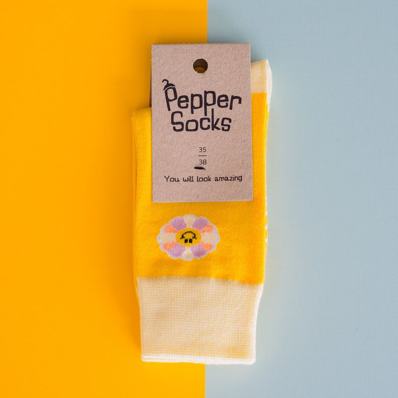Pepper Socks - happy flower