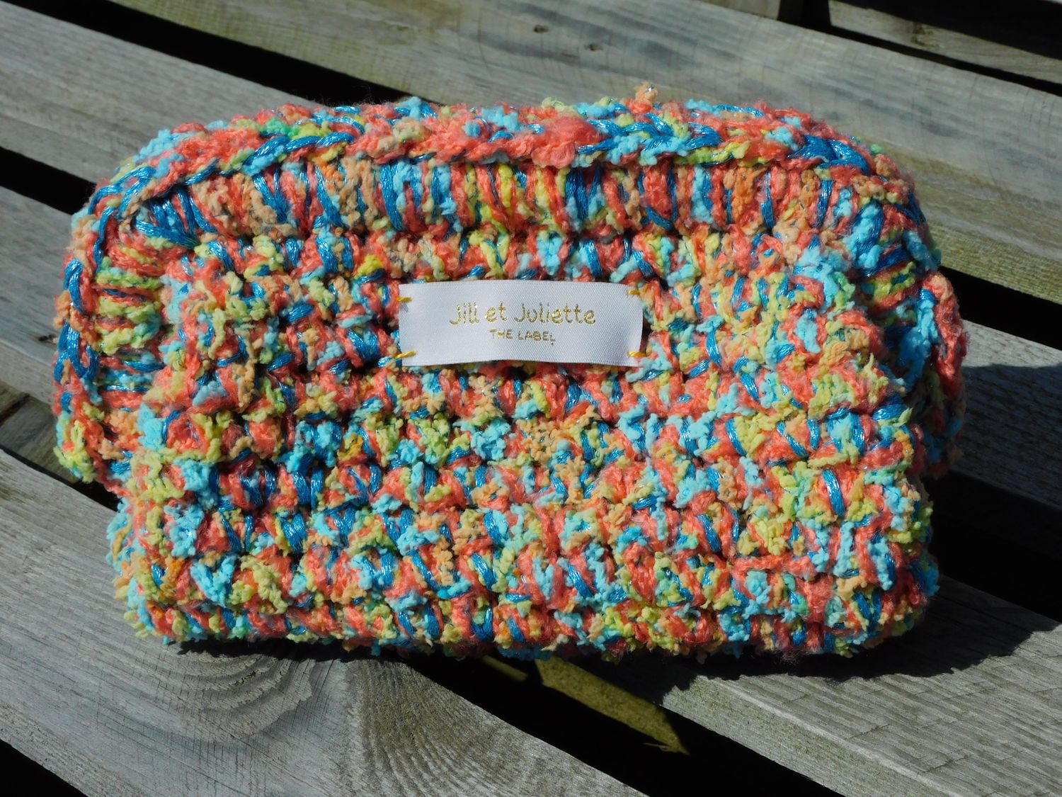 Recycled Ruby tas - multi pastel - small