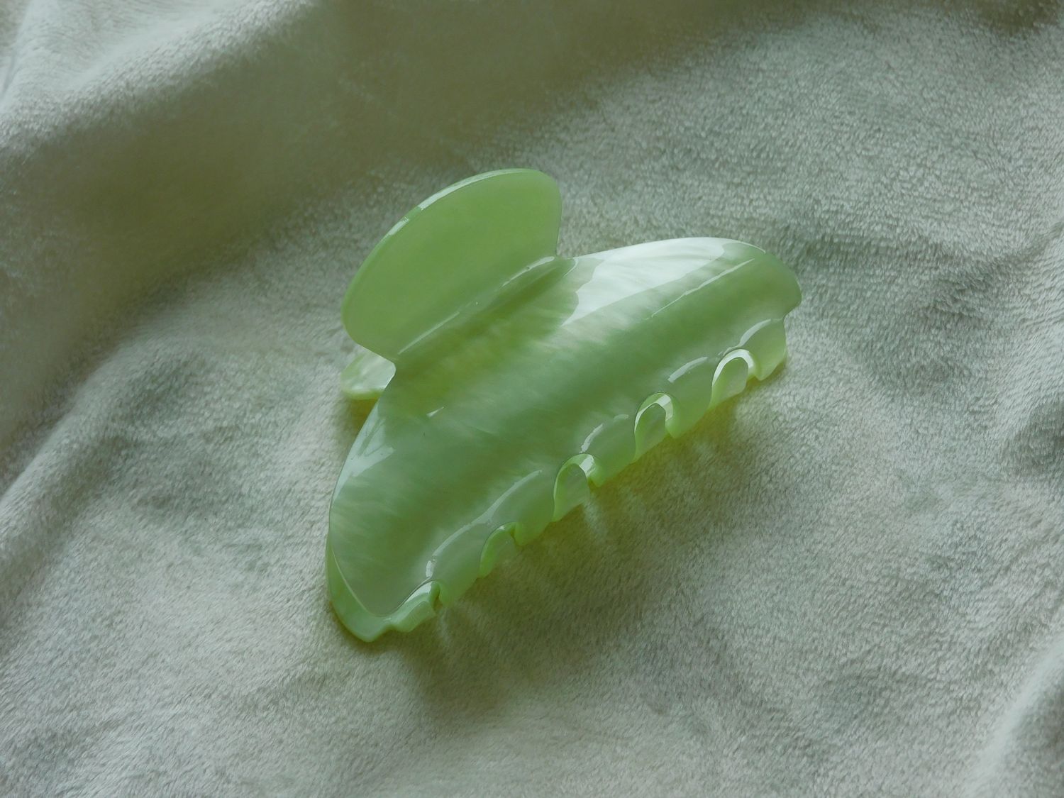 Green marble haarspeld