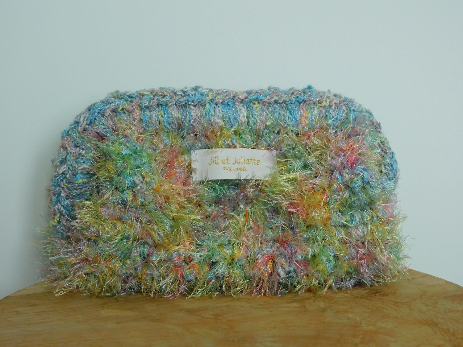 Feather Heather tas - blauw &amp; geel - small