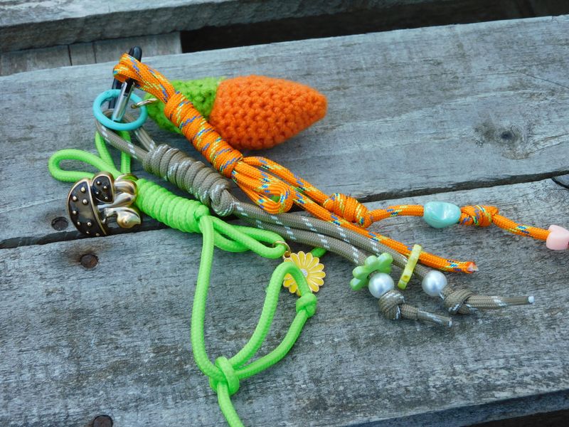 Wortel bag charm - oranje