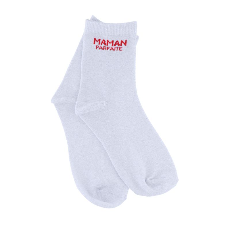 Maman Parfaite glittersokken - wit