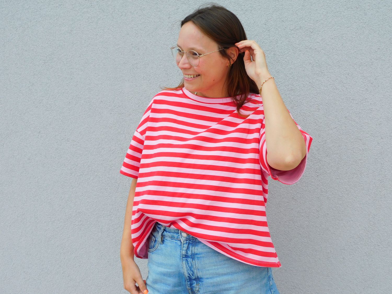Lola t-shirt - roze &amp; rood
