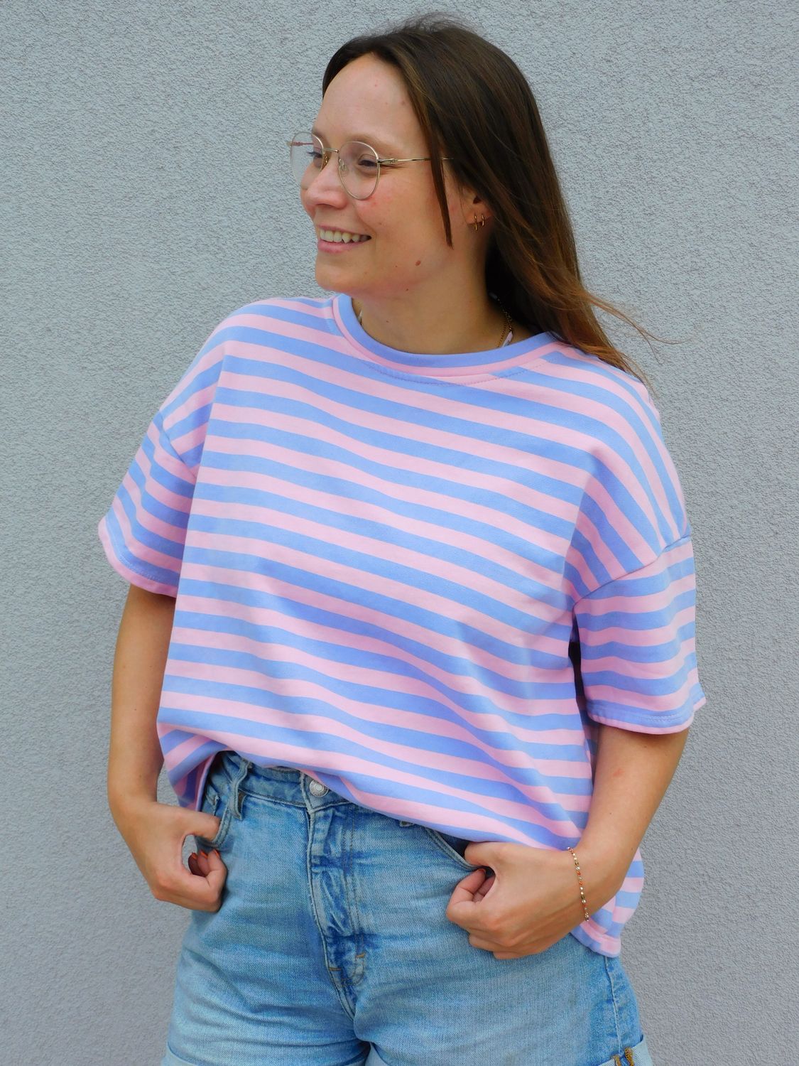 Lola t-shirt - roze &amp; lila