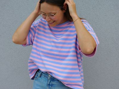 Lola t-shirt - roze &amp; lila