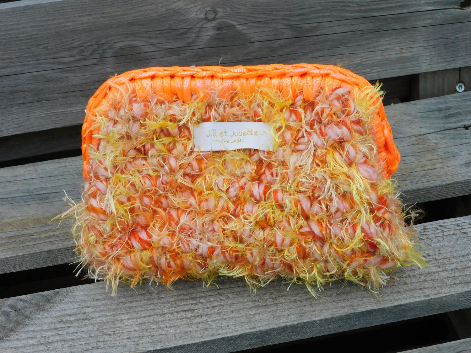 Feather Heather Metallic tas - geel &amp; oranje - small