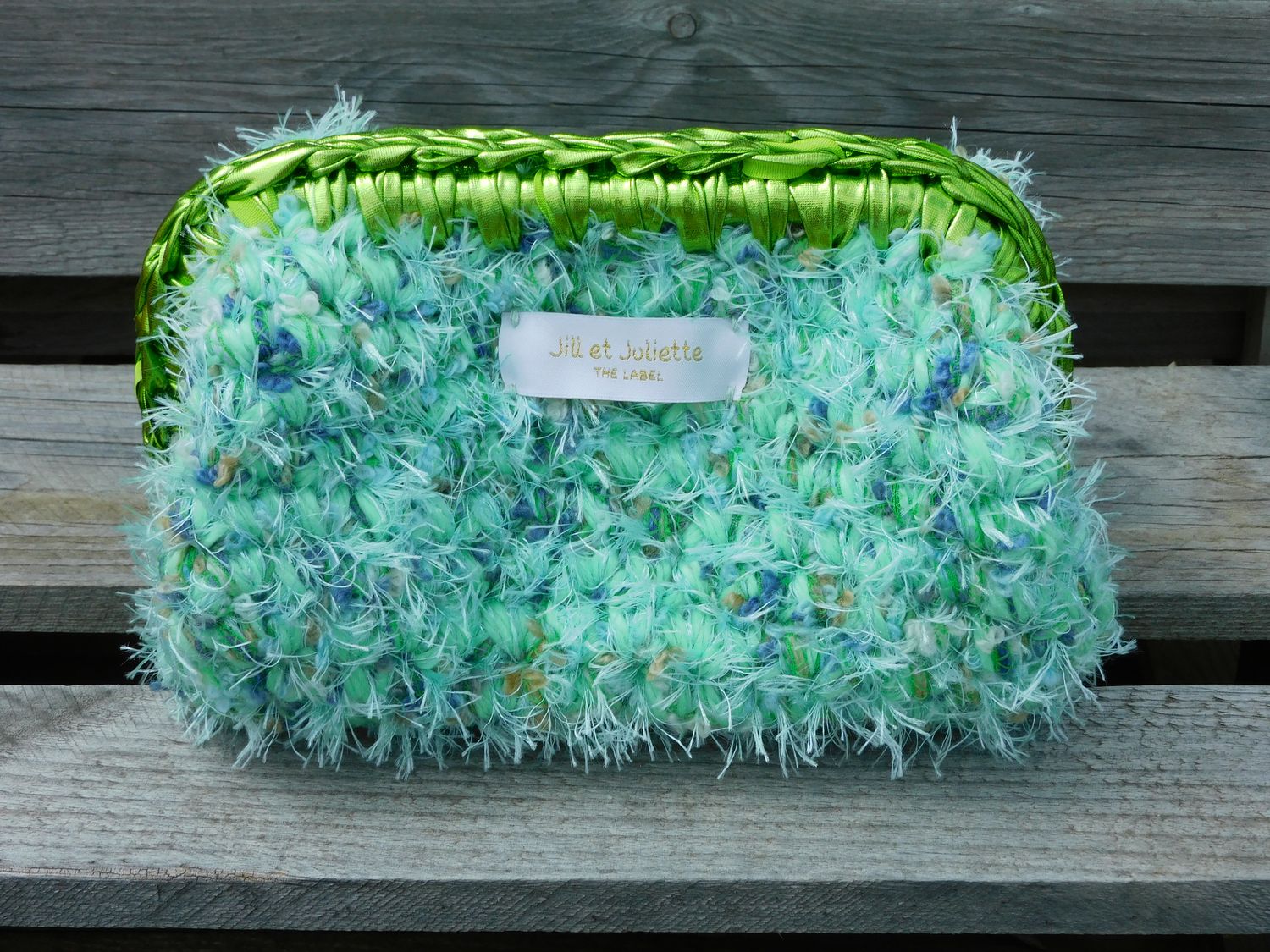 Feather Heather Metallic tas - groen - small