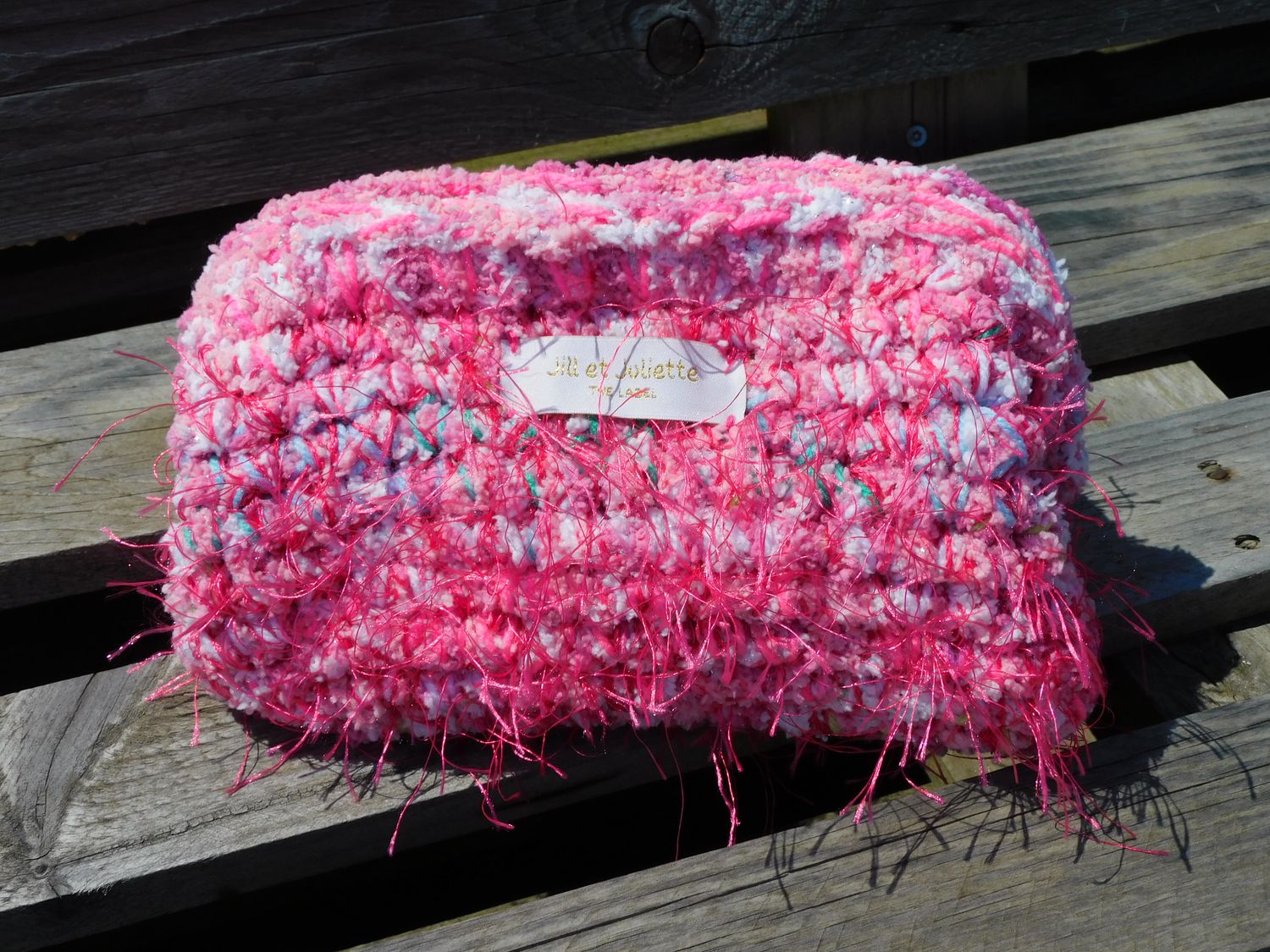 Feather Heather tas - roze - small