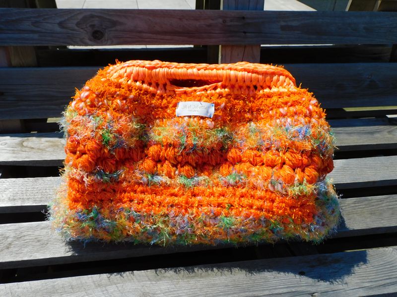 Feather Heather Metallic tas - oranje - large